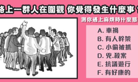 你覺得，路上，一群人圍觀，發生，什麼事，遇上麻煩，態度，心理測驗，星座寶寶