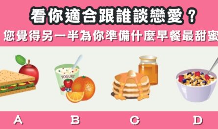早餐，最甜蜜，適合，跟誰談戀愛，心理測驗，星座寶寶