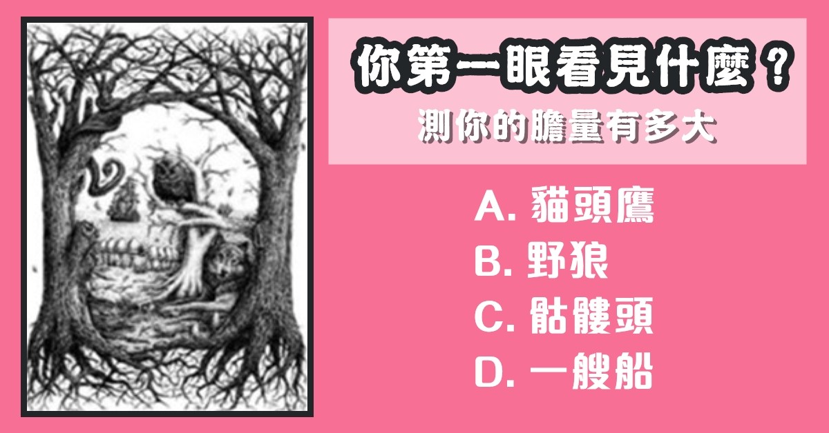 第一眼，看見什麼，膽量，有多大，心理測驗，星座寶寶
