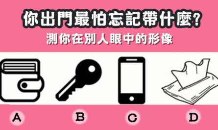 出門，最怕，忘記，帶什麼，別人眼中，形象，心理測驗，星座寶寶