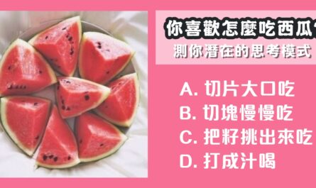 最喜歡，怎樣，吃西瓜，潛在，思考，模式，心理測驗，星座寶寶