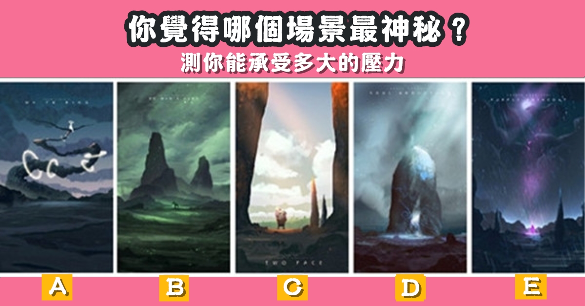 直覺，場景，最神秘，承受，壓力，心理測驗，星座寶寶