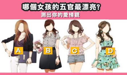 女孩，五官，最漂亮，愛情觀，心理測驗，星座寶寶