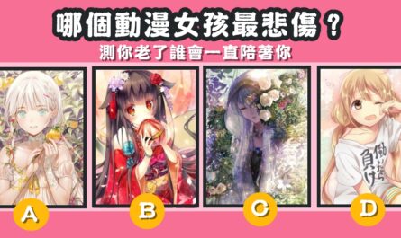 動漫女孩，最悲傷，你老了，一直陪著你，心理測驗，星座寶寶