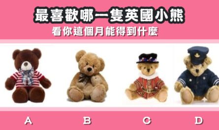 最喜歡，小熊，這個月，得到什麼，心理測驗，星座寶寶