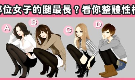女子，腿長，整體，脾氣，性格，心理測驗，星座寶寶
