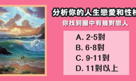 找到，看見，幾對戀人，人生戀愛，性格，心理測驗，星座寶寶