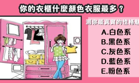 打開衣櫃，顏色衣服，測試，真實性格，魅力，心理測驗，星座寶寶