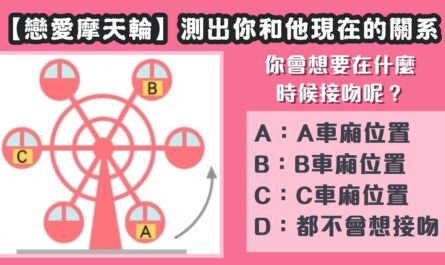 戀人，坐摩天輪，接吻，你和他，關係，心理測驗，星座寶寶