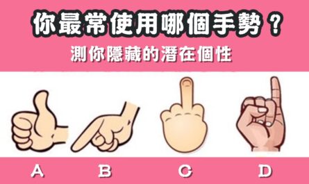 最常用，手勢，隱藏，潛在個性，心理測驗，星座寶寶