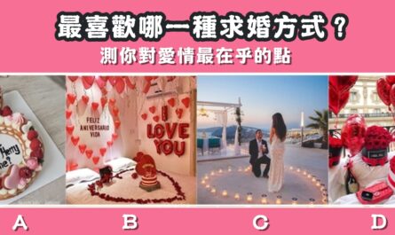 最喜歡，求婚方式，對愛情，在乎的點，心理測驗，星座寶寶