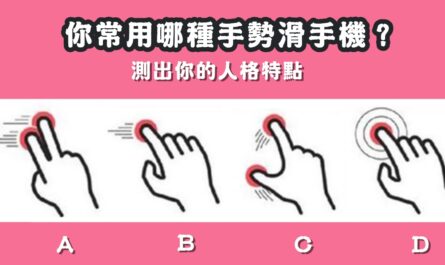 常用的，手機手勢，測試，人格特質，心理測驗，星座寶寶