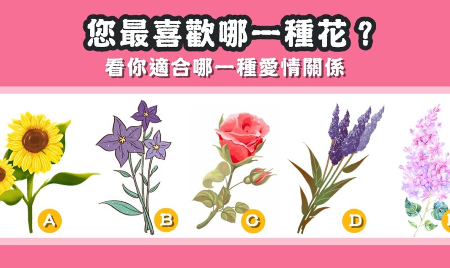 【最喜歡哪一種花】看適合哪一種愛情關係