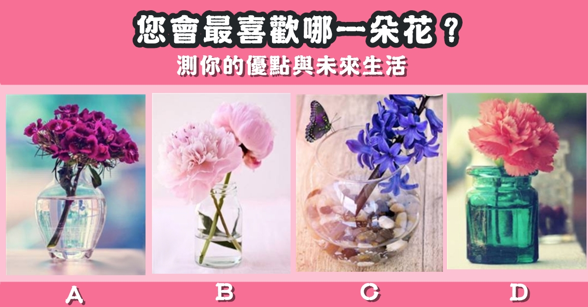 最喜歡，花朵，優點，未來生活，心理測驗，星座寶寶