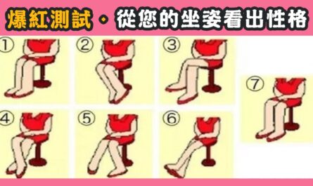 坐姿，看出，性格，心理測驗，星座寶寶