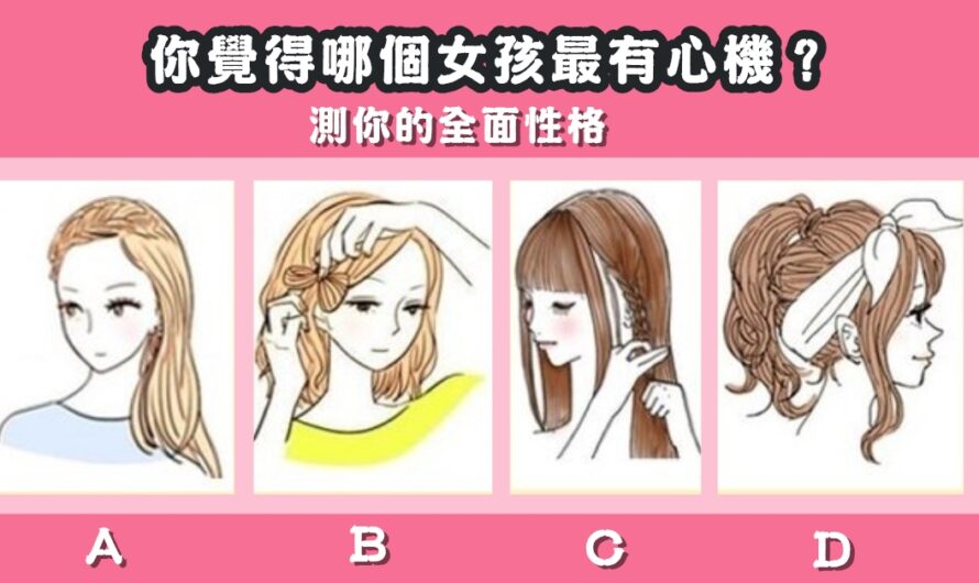 【個性心理測驗】測您的全面性格
